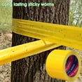 thumbnail image 2 of Yellow Double-Sided Sticky Insect Trap Tape, Fly Fruit Fly Glue Tape, Pest Control Sticky Ribbon for Orchard, Greenhouse, Garden Landscape Farm Use, 2 of 10