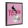 thumbnail image 4 of Stupell Industries Yeehaw Disco Cowgirl Text & Numbers Painting Black Floater Framed Canvas Art Print Wall Art, 17 x 21, 4 of 10