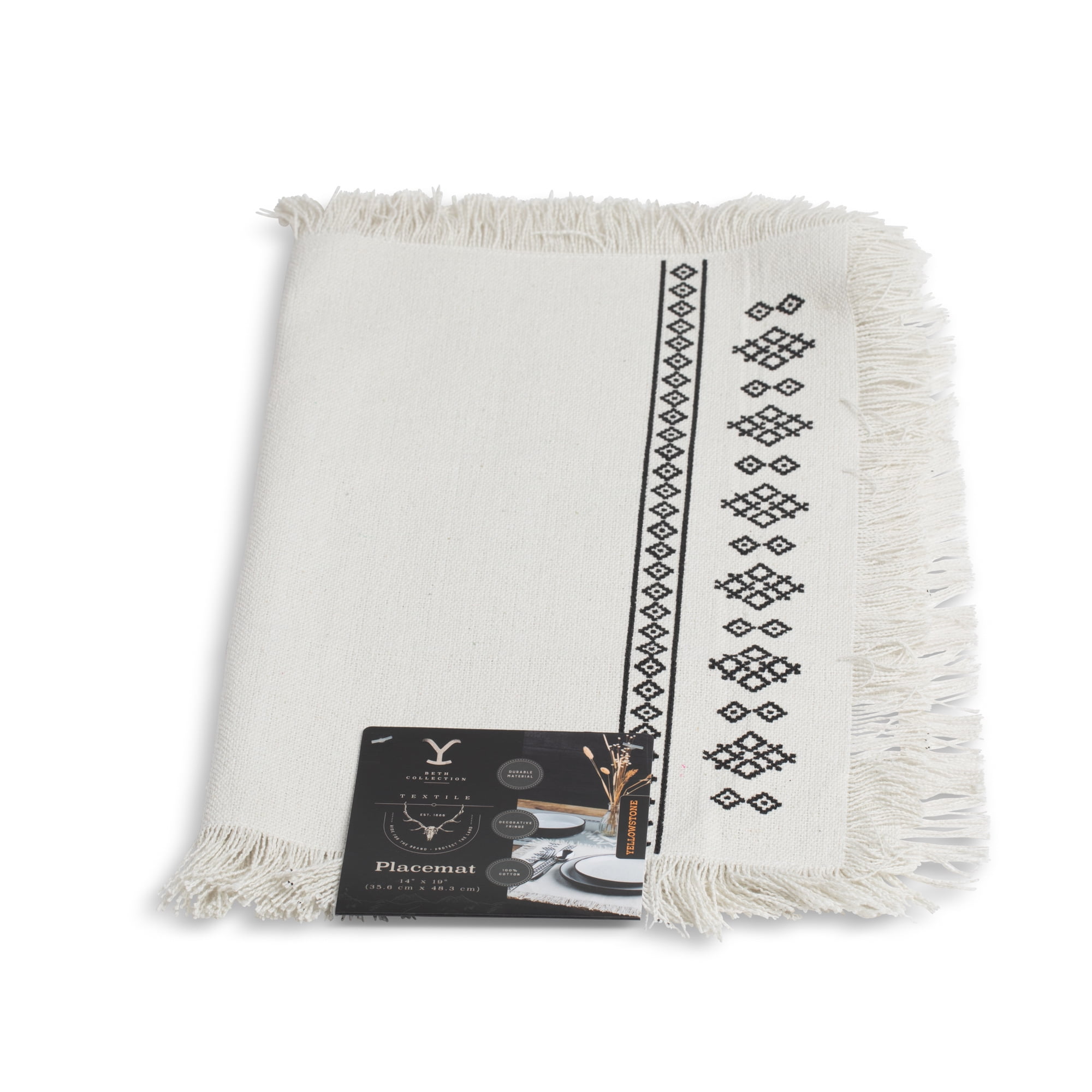 Yellowstone Rectangular Kitchen Table Placemat, Beth Collection