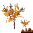 thumbnail image 3 of TINGXIN Fall Floral Stems, Fall Artificial Flowers with Pumpkins, Wire-Reinforced Bendable Stems, for Vases/Wreaths/Centerpieces, Thanksgiving, Halloween, (Style D), 3 of 5
