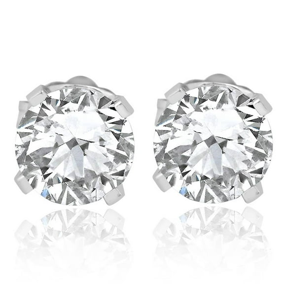 Pompeii 7/8ct Diamond Studs 14K White Gold (G/H,I1-I2)