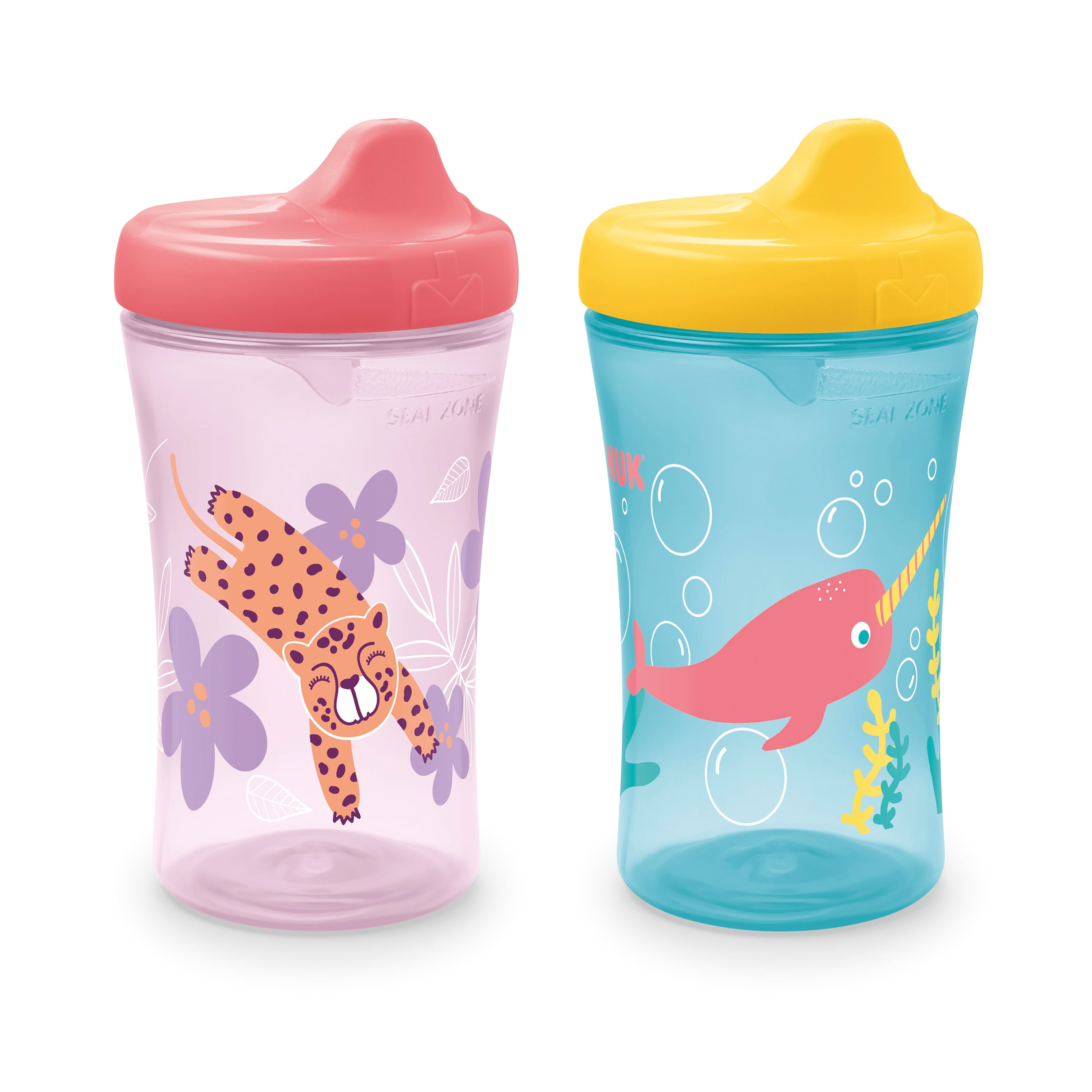 NUK Advanced Spill Proof Hard Spout Sippy Cup, 10 oz, Girl