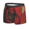 thumbnail image 5 of Goofa Vintage Rose Scepter Skull Printed Men's Boxer Briefs Underwear, Moisture-Wicking Underwear, Trunk,Soft and Breathable Cotton Underwear-Medium, 5 of 9
