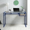 thumbnail image 5 of ACME Yasin Writing Desk in Blue and Clear, 5 of 6
