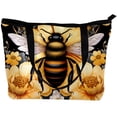 thumbnail image 2 of Honeybee Canvas Leather Mix Twill Jeanette Sponge Handbag 30x10.5x39cm/11.8x4.1x15.4in, 2 of 5