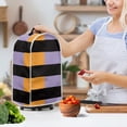 thumbnail image 3 of HELLHERO 1Pcs Orange Purple Grid Mixer Cover Proof Stain for Women Kitchen Home, 3 of 6