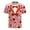 a20-Pink, variant on Lumeqa Santa Shirt Men Short Sleeve Graphic Tee Crew Neck Vivid Santa Claus Face 3D Printed T Shirts for Christmas Party