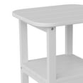 thumbnail image 5 of Flash Furniture Newport Indoor-Outdoor 2-Tier Adirondack Side Table White (LEHMP1351517HWT), 5 of 9