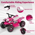 thumbnail image 6 of East doll 6V 7Ah Ride on ATV for Toddlers, Kids 4 wheelers for 18-36 Months, Ride-on Toy, MP3, 2MPH Max Speed,55 Lbs,Pink, 6 of 8