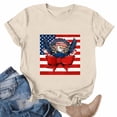 thumbnail image 2 of Vetsdori Red White and Blue T Shirts for Women Short Sleeve American Flag Pullover 4th of July Summer USA Years Anniversary Independence Day,Graphic Casual Womens Shirts Crew Neck, 2 of 5