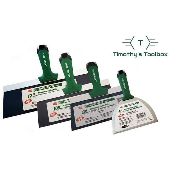 USG Sheetrock Professional Drywall Taping Knives (6,8,10,12