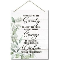 Wood Sign 8x10 Inch Serenity Prayer Quote Wall Art Decor Sign God Grant Me The Serenity Hanging Printed Wall Plaque Wood Signs Christian Scripture Decor For Living Room Bedroom Home Decor