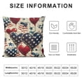 thumbnail image 5 of YINGXI Heart Tree Throw Pillow Covers, Stripes USA Flag Cushion Case for Sofa Couch 18x18in, 5 of 5