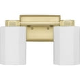 thumbnail image 3 of Estrada Collection Two-Light Brushed Gold Contemporary Bath & Vanity Light, 3 of 12