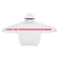 thumbnail image 3 of I Love You This Much Matching Hoodies for Couples Mens Women'S Hoodies Pullover Long Sleeve Hug Fit Oversized His and Hers Hoodies M, 3 of 5
