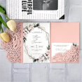 thumbnail image 4 of Tarjeta de invitación Floral verde, decoraciones de felicitación de cumpleaños, boda, compromiso, otoño, invierno, Impresión de texto personalizado, 4 of 4