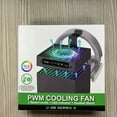 thumbnail image 4 of husxh RGB Top Cooler Fan 3 Levels Adjustable Speed Temperature-Controlled Cooling Fan System with Headset Holders Heat Dissipation Fan USB Port for Xbox Series X Console, 4 of 9