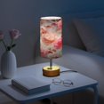 thumbnail image 6 of Touch-Control 3-Color Desk Lamp with Plug – Energy-Saving LED + 3 Simultaneous Charging Ports Digital Watercolor Peonies and Roses, 6 of 8