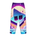 thumbnail image 3 of Lsque Geometry Dash Print Women's Pajama Pants, Lounge Pant - Comfortable Home Wear,Elastic Waistband, Stylish Design-X-Large, 3 of 9