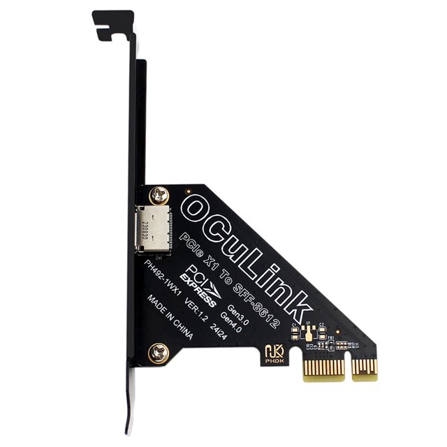 1 PC PCIe To SFF 8611&8612 Adapter Card PCI Express PCI-E X4/X1 SSD Convert Card PCle4.0 PCIE External Oculink SFF-8612 Adapter PCIe X1