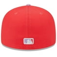 thumbnail image 4 of Men's New Era Red/Lavender Chicago Cubs Spring Color Two-Tone 59FIFTY Fitted Hat, 4 of 6