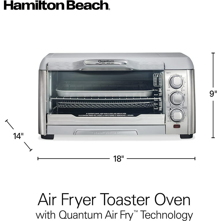 Hamilton Beach 6 Slice Quantum Air Fryer Toaster Oven - Stainless