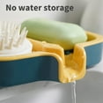 thumbnail image 4 of Bxaolu 2 Pack Soap Bar Holder, Self Draining Soap Dish, Quick Drainage, Double Layer Soap Dishes for Bathroom, Shower, Silicone Soap Tray for Kitchen, Dishwasher Safe (Yellow), 4 of 9