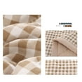 thumbnail image 6 of Soft & Breathable Checkered Throw Blanket, Knitted Blanket with Checkerboard Grid Pattern, Soft Cozy Fluffy Blankets for Couch Bed Sofa, Warm Fuzzy Plaid Blanket for All Seasonsciozy, 6 of 9