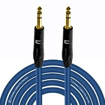 Coluber Cable Balanced TRS Cable 1/4 Male to Male Connector 5ft - 6.35mm