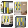 thumbnail image 5 of Abstract Art Window Privacy Film Watercolor Yellow Gary Block Texture Decorative Glass Window Film UV Blocking Static Cling Non-Adhesive Sticker Covering for Home Door 23.6 x 78.7 inches, 5 of 7