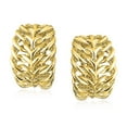 thumbnail image 2 of Bling Jewelry Womens Open Weave Leaf Feather Clip-On Earrings Gold Non-Pierced, 2 of 5