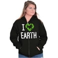 thumbnail image 4 of I Love Earth Reduce Reuse Recycle Zip Up Hoodie Men's Women's Brisco Brands S, 4 of 6