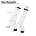 thumbnail image 2 of Xecao Colorful Seashells1 Pattern Adult Stockings with Color-Block Design and 3D Print, Breathable Comfortable Hosiery for Daily Wear and Sports, 2 of 6