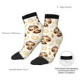 thumbnail image 6 of Fuzoiu Sloth Yoga Print Adult Socks, Crew Moisture-wicking Socks, Unisex Cushion Crew Socks,Casual Sports Ankle Socks, 6 of 7