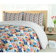 thumbnail image 5 of Ambesonne Mountain Duvet Cover Sets, Colorful Abstract Peaks, 2-Queen, Multicolor, 5 of 7