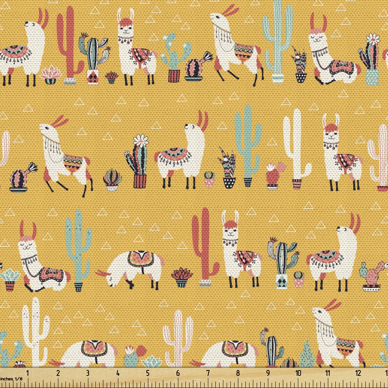 Llama Fabric by the Yard Upholstery, Doodle Native South American Animals  Pattern in Folk Dress Boho Illustration, Decorative Fabric for DIY and Home  Accents, 1 Yard, Multicolor by Ambesonne - Walmart.com