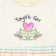 thumbnail image 4 of Inktastic Yaya's Girl Heart Flowers Girls Baby Dress, 4 of 5