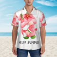 thumbnail image 2 of Haiem Watercolor Tropical Gnomes Printed Hawaiian Shirt for Men - Men’s Casual Beach Summer Shirts - Stretch Fabric with Modern Fit-Small, 2 of 7