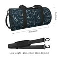 thumbnail image 2 of Pofeuu Romantic Eiffel Tower Print Travel Duffel Bag,Sports Tote Gym Bag,Shoulder Weekender Overnight Bag for Women Gym Bag, 2 of 6