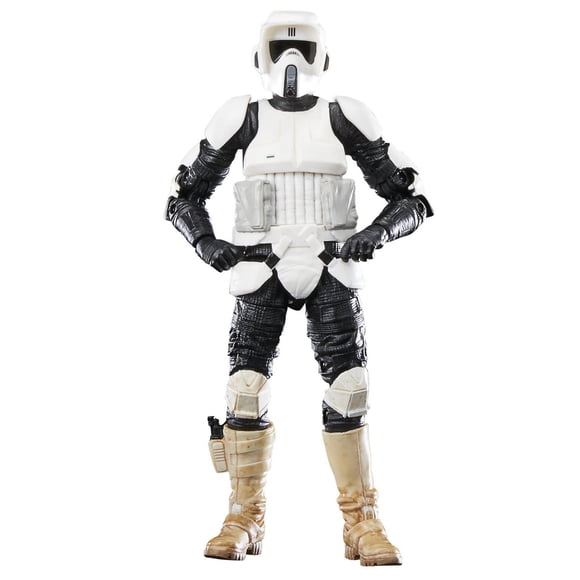 Star Wars The Black Series, Biker Scout, figurine de collection de 15 cm, Star Wars : Le retour du Jedi, 40e anniversaire, dès 4 ans
