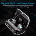 thumbnail image 4 of Cool Mecha Style Wireless Earbuds, TWS Bluetooth 5.3 Wireless Earbuds Waterproof Headphone LED Display Earphones with Powerbank Function, Silver, 4 of 8