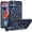 Blue, variant on For Motorola Moto G 5G 2025 XT2513V Machine Kickstand Phone Case - TCT Silver