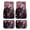 Black Cat Cherry Blossom, variant on Pzuqiu Skull and Lightning Print Car Cloth Floor Mats Full Set Car Floor Mats Protect Your Vehicle's Interior Car Accessories All Weather Fit for SUV Van