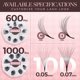thumbnail image 4 of Extensiones de pestañas LASHVIEW 10D Premade Volume 1000 ventiladores, 4 of 6