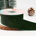 thumbnail image 4 of Hometravel Green Velvet Glitter Ribbon, 5-Yard Sparkle Finish Satin Material, Holiday DIY Craft Supply for Gift and Table Decoration, 4 of 6