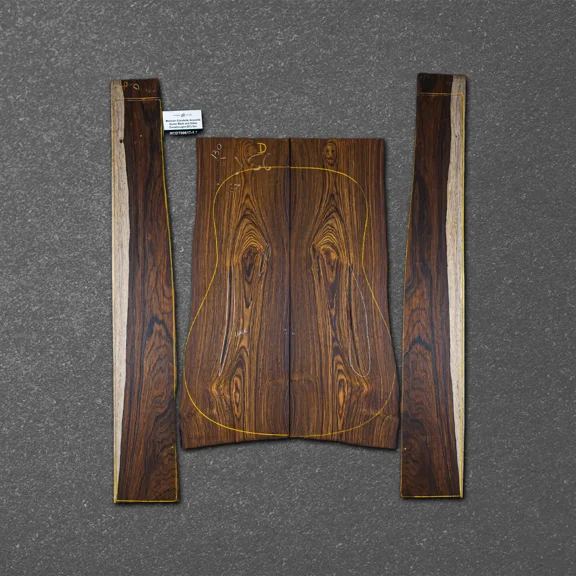 Mexican Cocobolo Acoustic Guitar Back and Sides Dreadnought (DT) Set. – MCDT000617-1.1