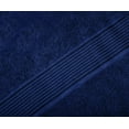 thumbnail image 2 of MALLONI HOME Ultra Soft 3 Pack Cotton Towel Set, Contains a Bath Towel 28x55 inch, a Hand Towel 16x24 inch & a Wash Coth 12x12 inch, Ideal Everyday use, Compact & Lightweight - Navy Blue, 2 of 6