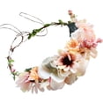 thumbnail image 1 of Corona de flores JanHm Tocado floral Boho Rosa, 1 of 5