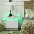 thumbnail image 2 of HOMCOM Table de Chevet, Table d'Appoint avec Lumières DEL, pour Chambre, 2 of 10