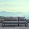 thumbnail image 2 of Afuera Living Contemporary Outdoor Patio Sofa in Gray, 2 of 6